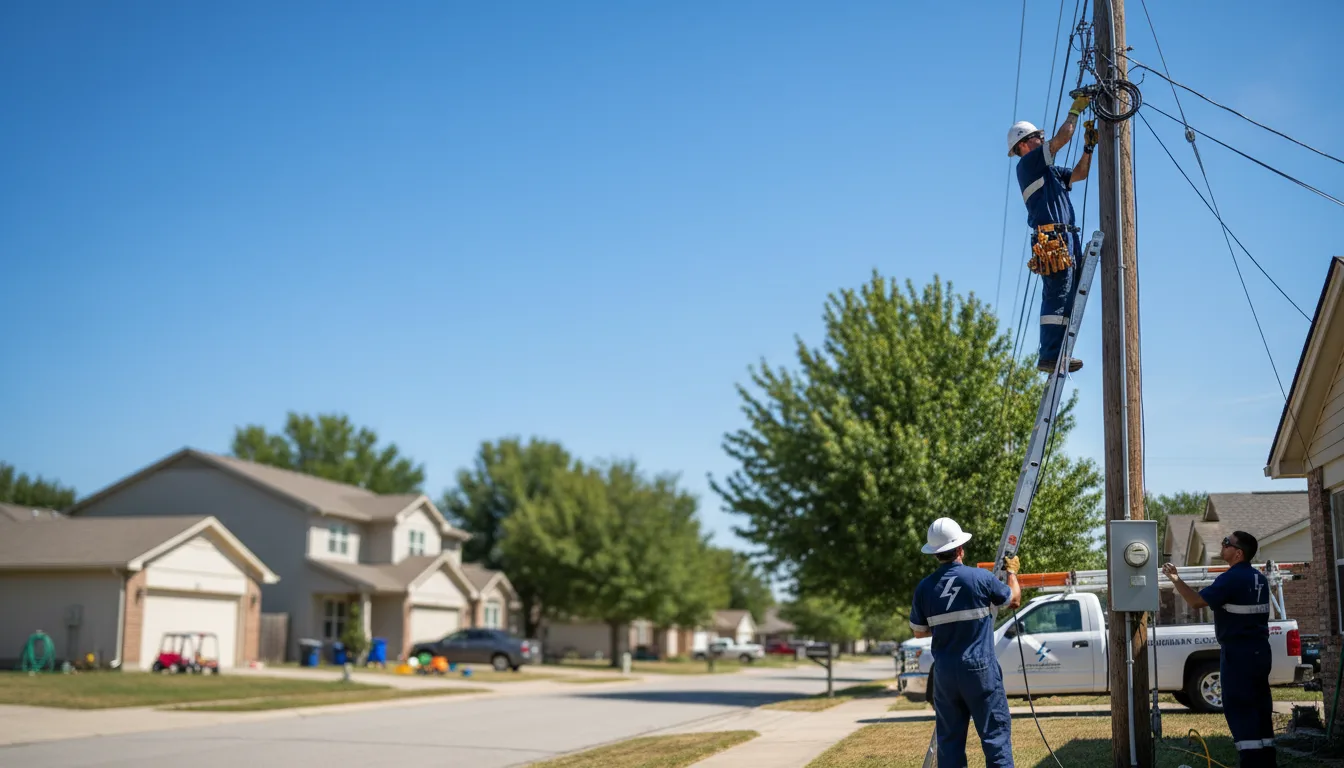 Residential electrician providing installation services in Oneida, IL